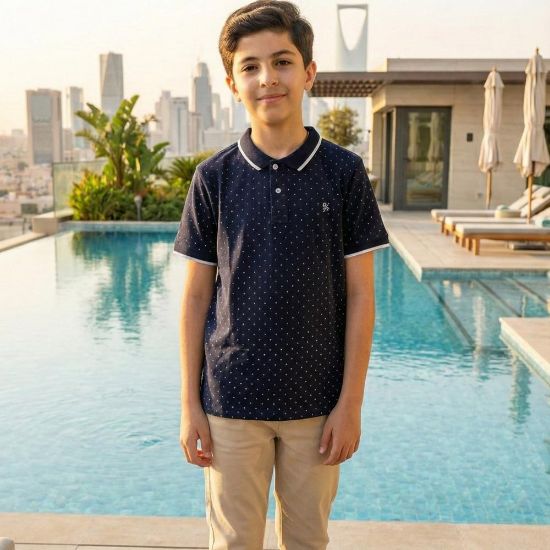 صورة تيشيرت ck اسود منقط